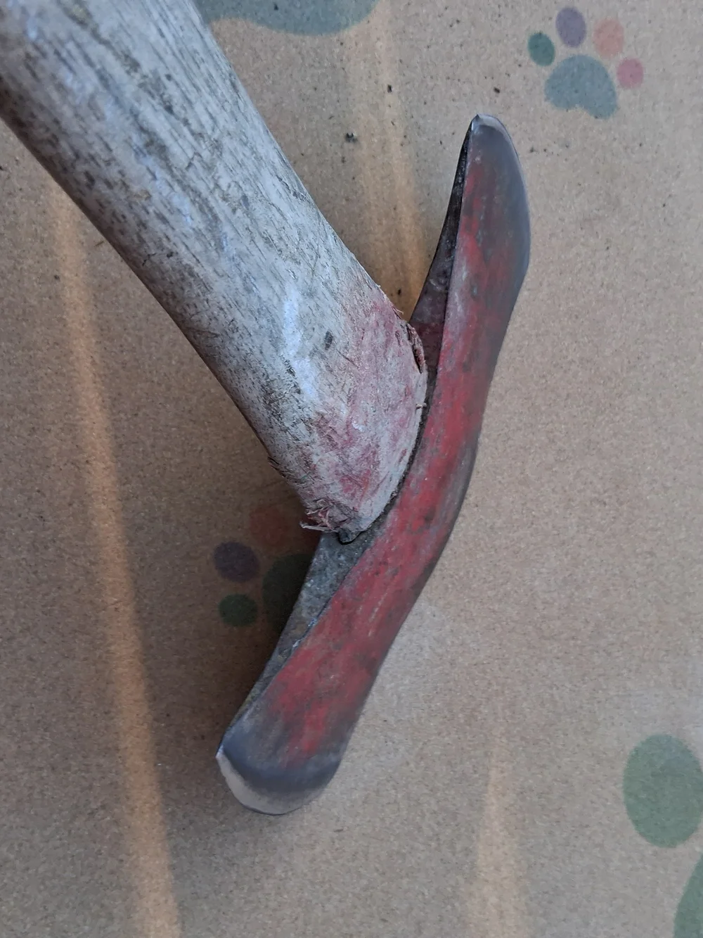 Double Bit Axe Head Only No Name of Maker. Handle is Cut-off.